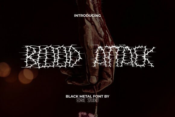 Bloodattack: A Bold Typeface for Digital Design