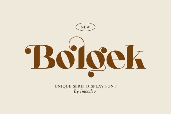 Bolgek: A Serif Font for Editorial Elegance