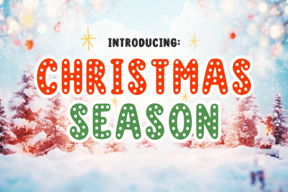 Christmasseason Regular: A Festive Font for Holiday Branding