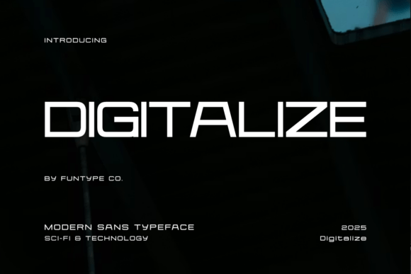 Digitalize: A Modern Typeface for Digital Design