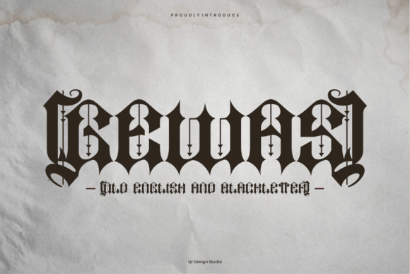 Gewas: A Bold Blackletter Font for Digital Branding