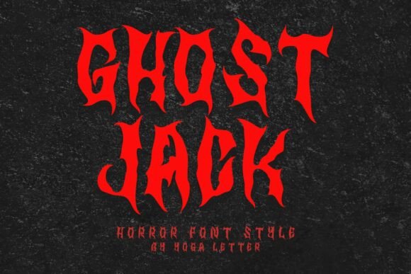 Ghost Jack: The Perfect Horror Font for Crafters and Product Creators