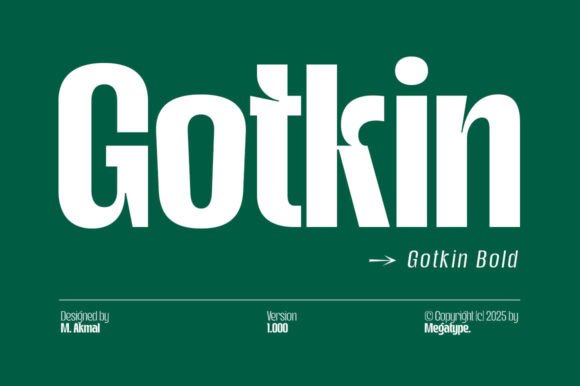 Gotkin Bold: A Typeface That Speaks with Strength and Grace