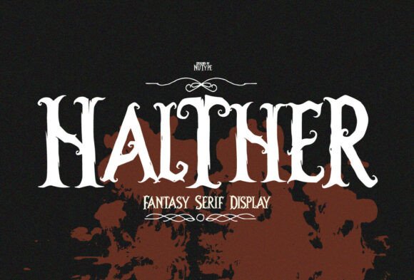 Halther: A Serif Font for Crafting Mystery and Drama