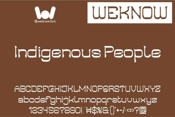 Indigenous People: A Font That Speaks to the Soul of Craft