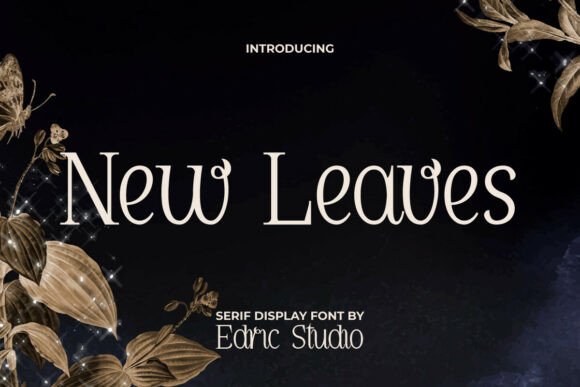 New Leaves Font for Crafters and Designers