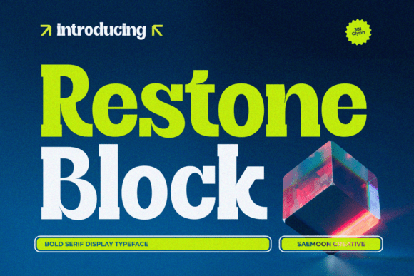 Restone Block: A Bold Serif Font for Digital Design