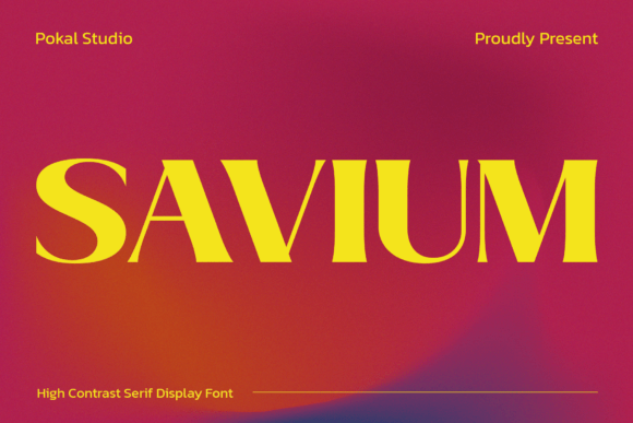 Savium: A Serif Font That Elevates Branding with Elegance