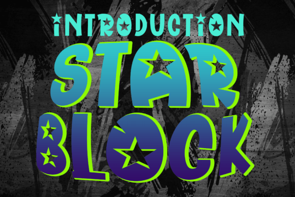Star Block: A Display Font with Editorial Heart