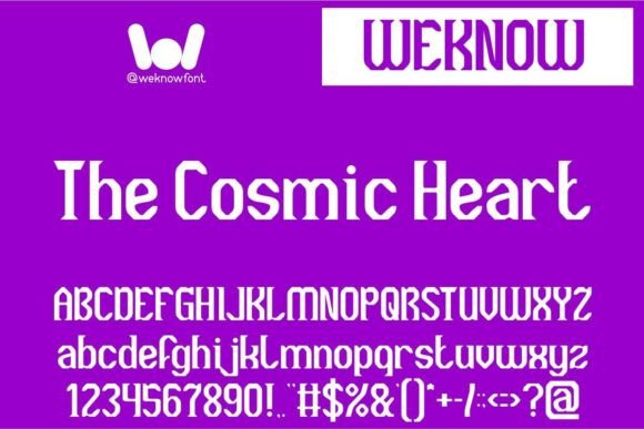 The Cosmic Heart: A Serif Font for Bold Campaigns