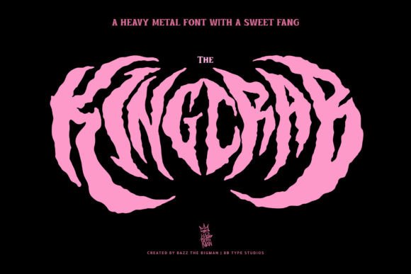 The King Crab: A Bold Font for Crafters and Product Creators