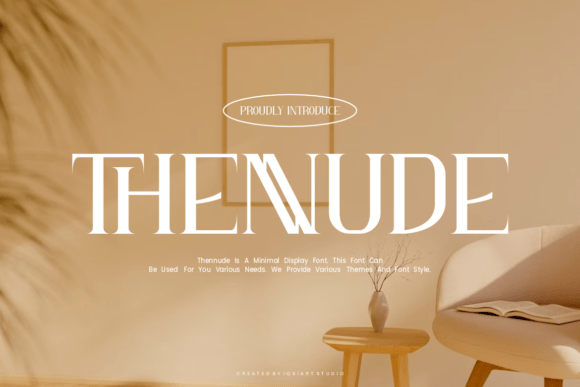 Thennude: A Serif Font for Modern Branding